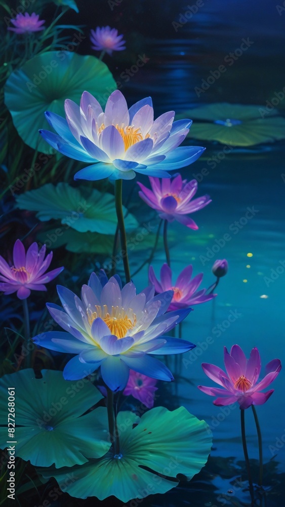 flowers in the water flowers in the water