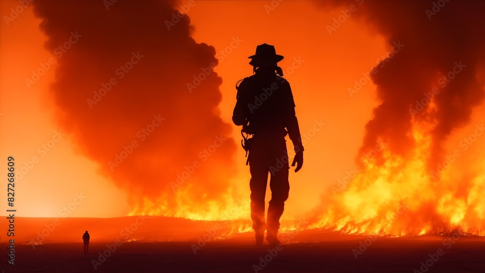 Person in desperate on fire Person in desperate on fire