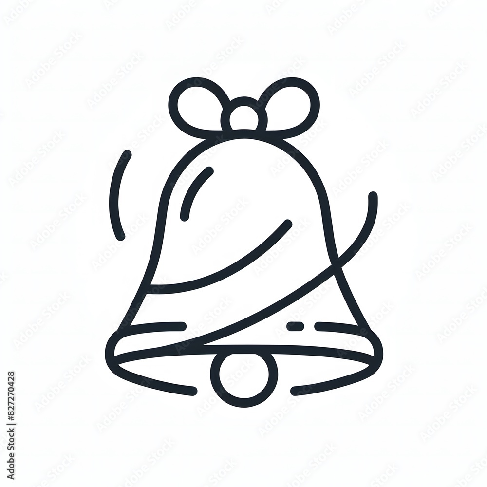 AI Generate of Simple Icon Logo Symbol of Christmas Bell, Jingle Bell, Bell, Genta, Lonceng Natal, with white background AI Generate of Simple Icon Logo Symbol of Christmas Bell, Jingle Bell, Bell, Genta, Lonceng Natal, with white background