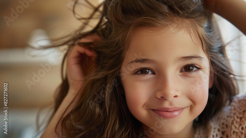 Kids need special hair care products like shampoo and conditioner. Brushing tangled hair is important. Fun haircuts make kids look adorable.