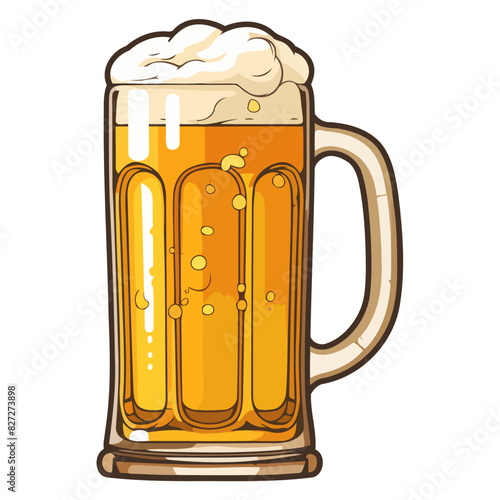 A vector icon depicting a beer mug, often symbolizing pubs, brewing, and social drinking occasions.