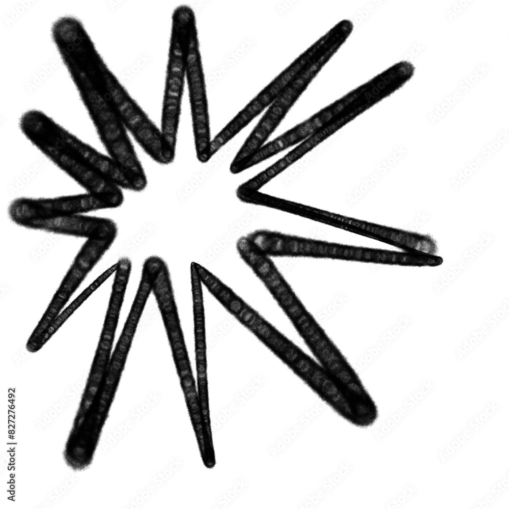 Foto spray drips graffiti element star shape