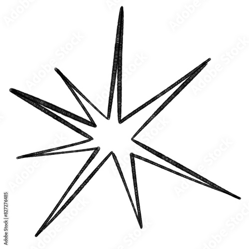 Fotografie spray drips graffiti element star shape
