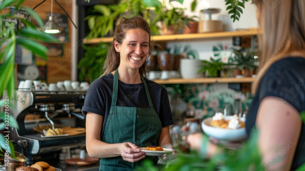 The Barista in Green Apron The Barista in Green Apron