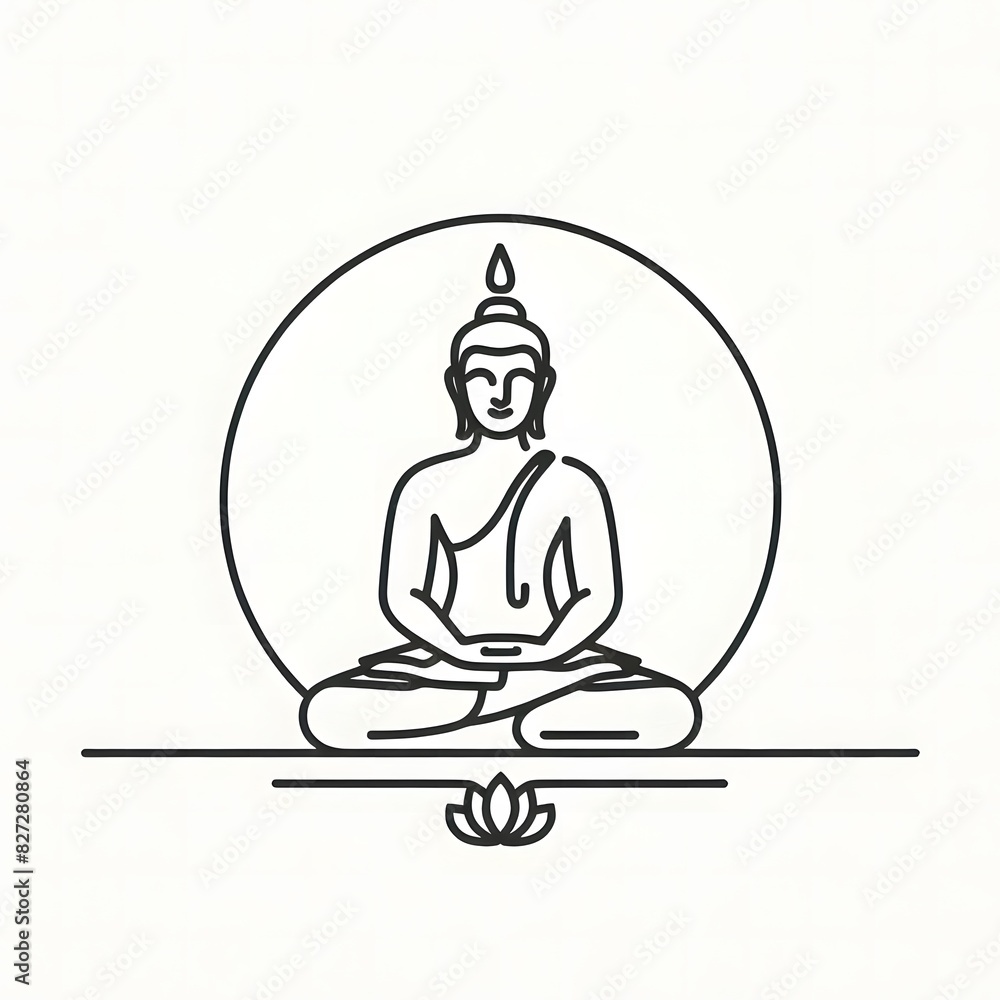 AI Generate of Simple Icon Logo Symbol of Buddha Meditation, Meditate, Meditation, Buddha Statue, Buddha Lotus Position, with white background AI Generate of Simple Icon Logo Symbol of Buddha Meditation, Meditate, Meditation, Buddha Statue, Buddha Lotus Position, with white background