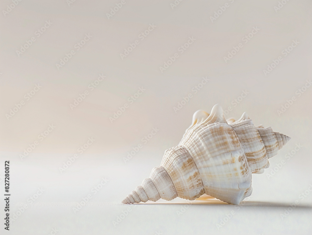 A sleek and modern seashell design, minimalist in style, displayed as a work of art. A sleek and modern seashell design, minimalist in style, displayed as a work of art.