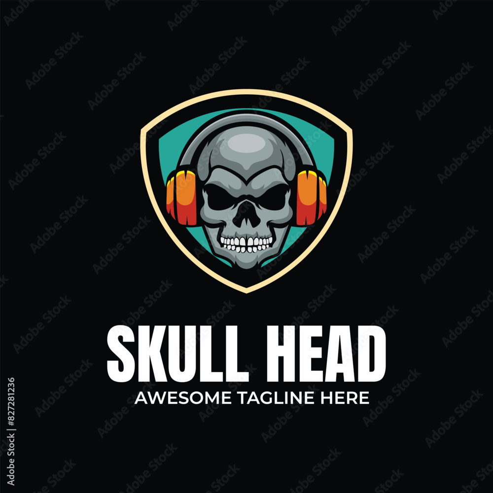 Skull Illustration Mascot Logo Skull Illustration Mascot Logo