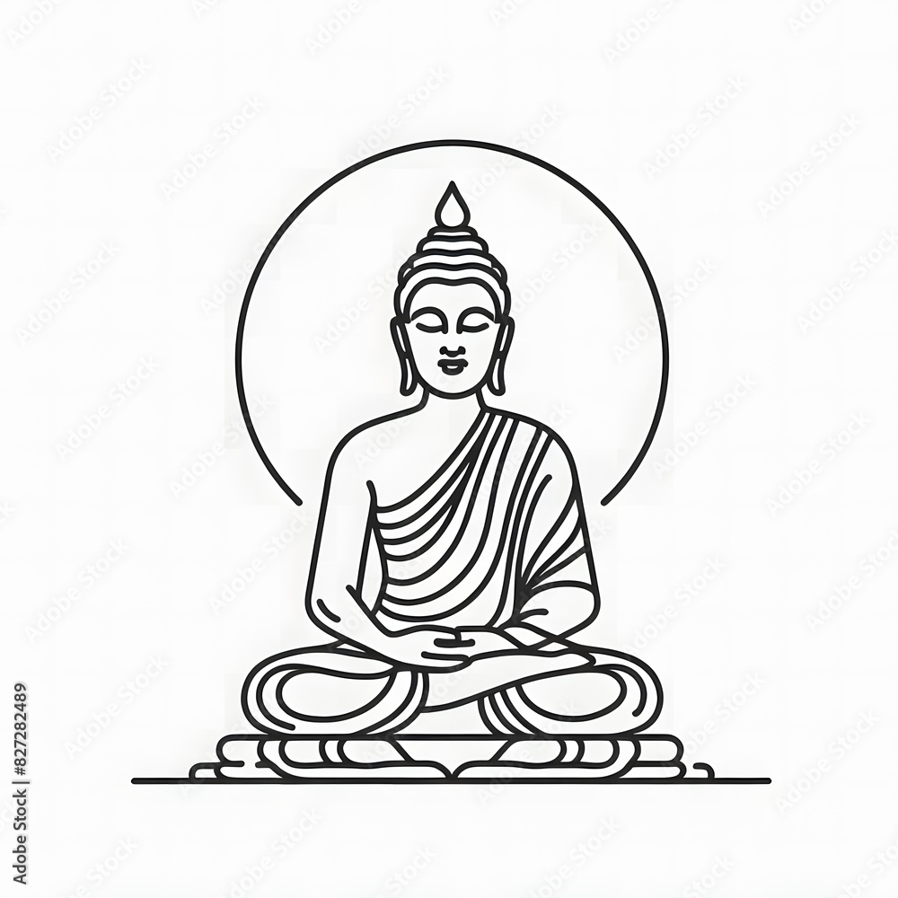 AI Generate of Simple Icon Logo Symbol of Buddha Meditation, Meditate, Meditation, Buddha Statue, Buddha Lotus Position, with white background AI Generate of Simple Icon Logo Symbol of Buddha Meditation, Meditate, Meditation, Buddha Statue, Buddha Lotus Position, with white background