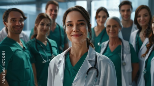 The smiling medical team.