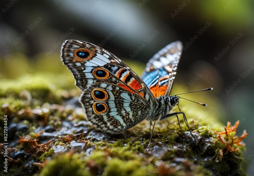 Naklejka premium Nature's Majesty: A Butterfly in Stunning Detail