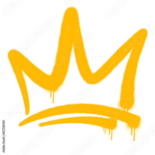 spray king crown graffiti style background