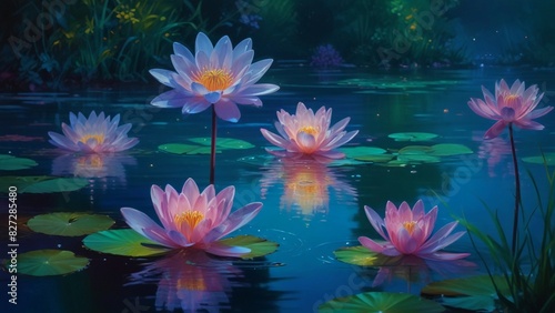 water lily in the pond © Indra