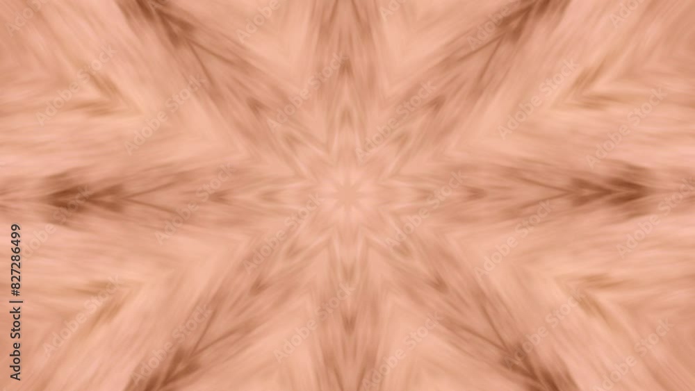 visión caleidoscópica con formas geométricas y estrellas que se abren para formar imágenes cambiantes en forma y movimiento en colores marrones sin título