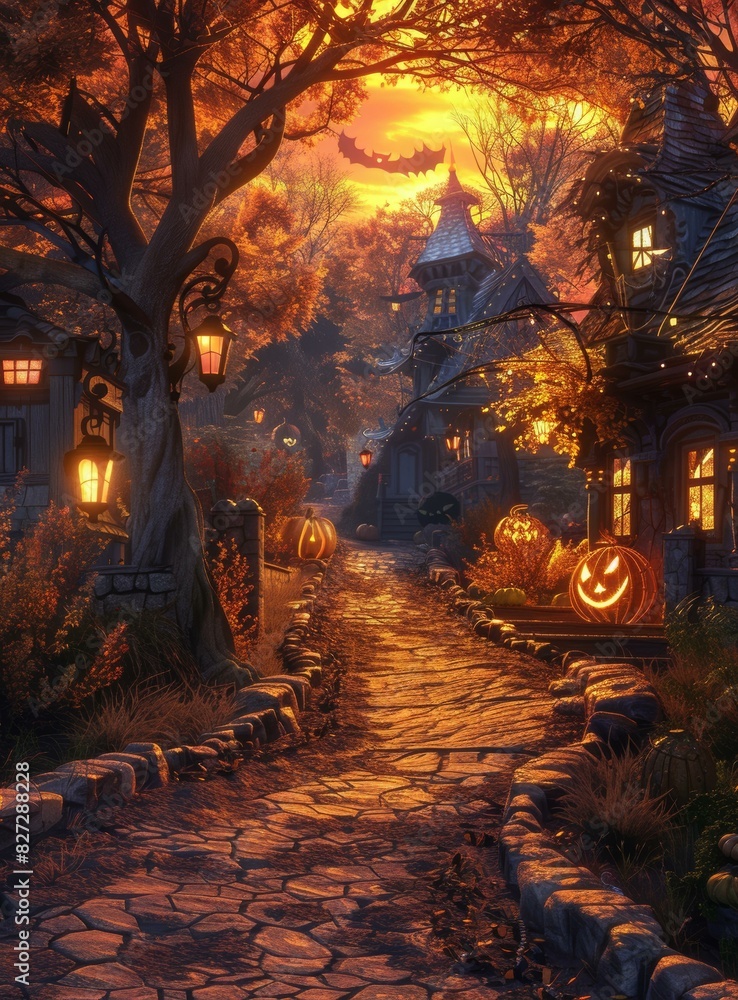 Halloween Pumpkin Town