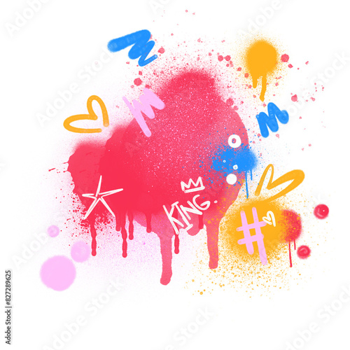 spray drips graffiti style background