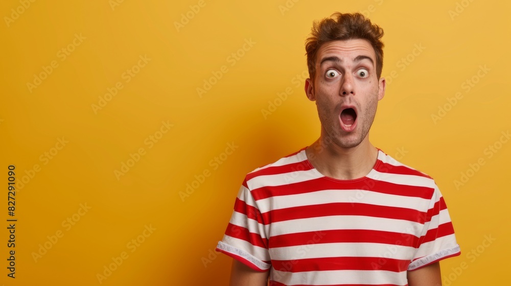 The surprised young man The surprised young man