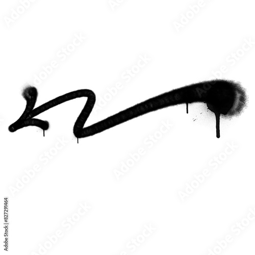 spray arrow graffiti style element