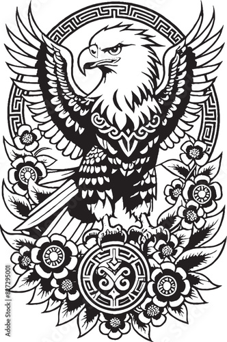 Adobe Illustrator Artwork falco tattoo