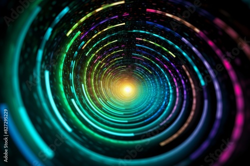 colorful spiral technology background