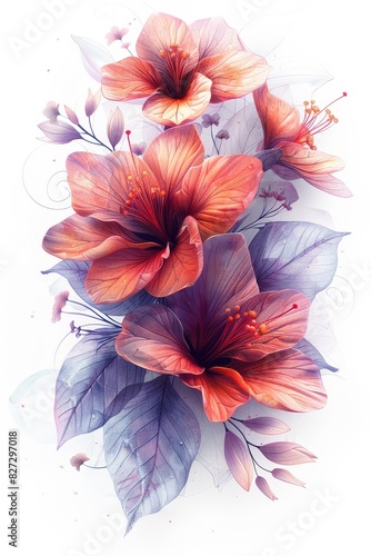 Bunch of Flowers on White Surface