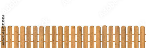 Wooden farm fence vector background. Realistic dark wood picket with oak texture. Planks barrier for garden or field. Enclosure for country yard