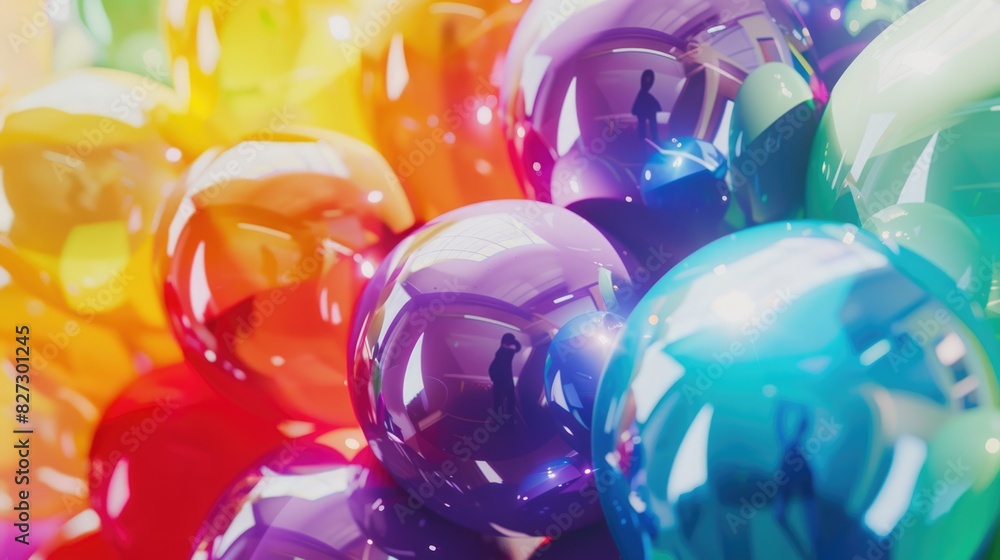 colorful balloons on white background colorful balloons on white background