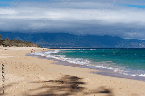 Scenic view of Makena Beach State Park (Big Beach), island of Maui, Hawaii, USA