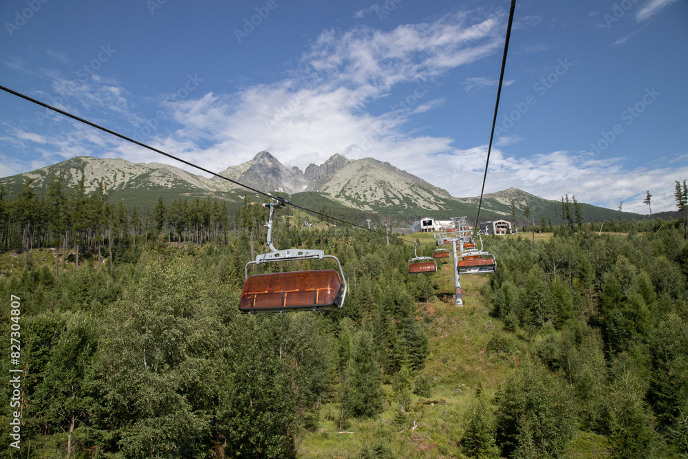 Fototapeta premium Scenic view of the Tatras Mountains in Slovakia