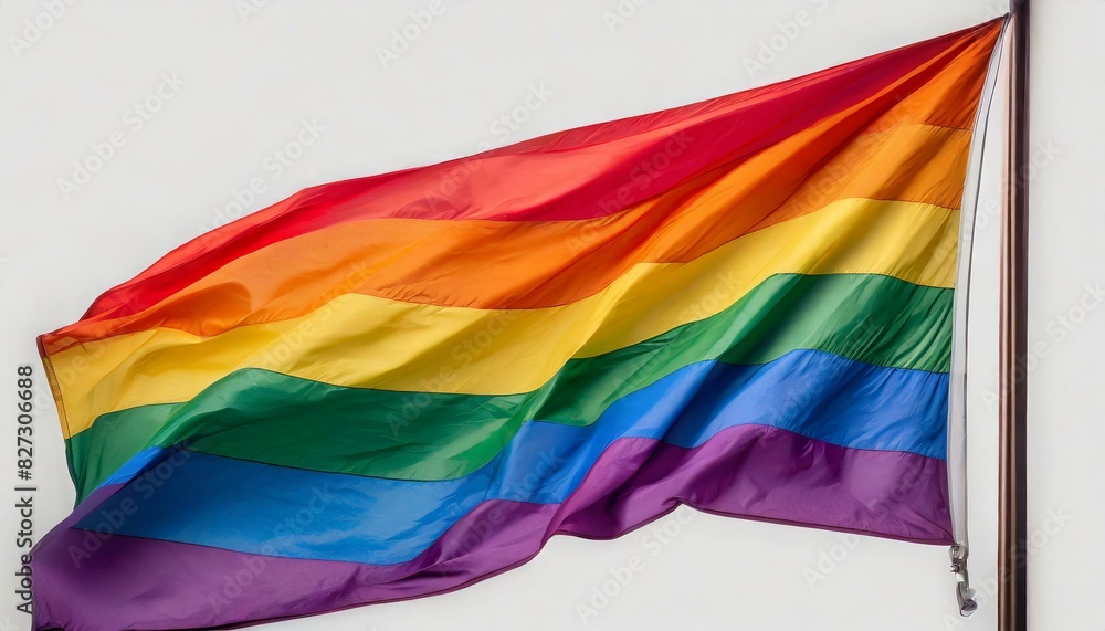 waving lgbt flag on white background, queer gay month pride parade texture wallpaper waving lgbt flag on white background, queer gay month pride parade texture wallpaper