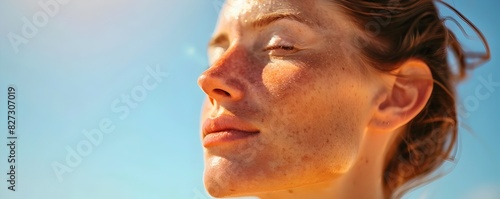 Sunburned Skin Highlighting Risk of Skin Cancer from UV Exposure