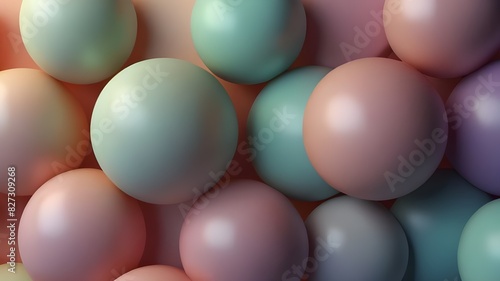 A pastel colored sphere abstract background design Generative AI 