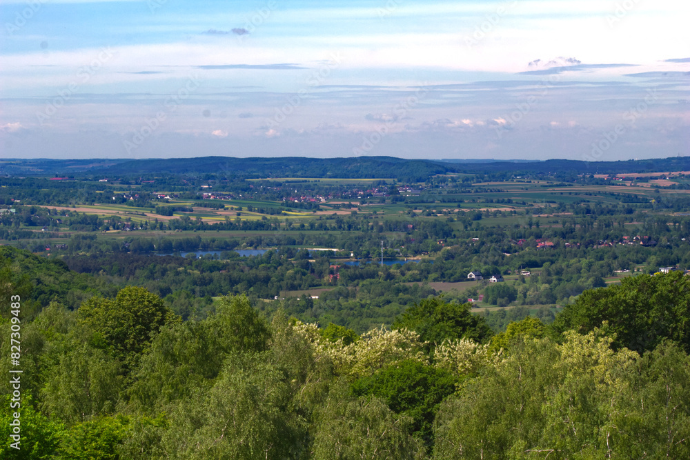Lesser Poland aerial landscape view Lesser Poland aerial landscape view