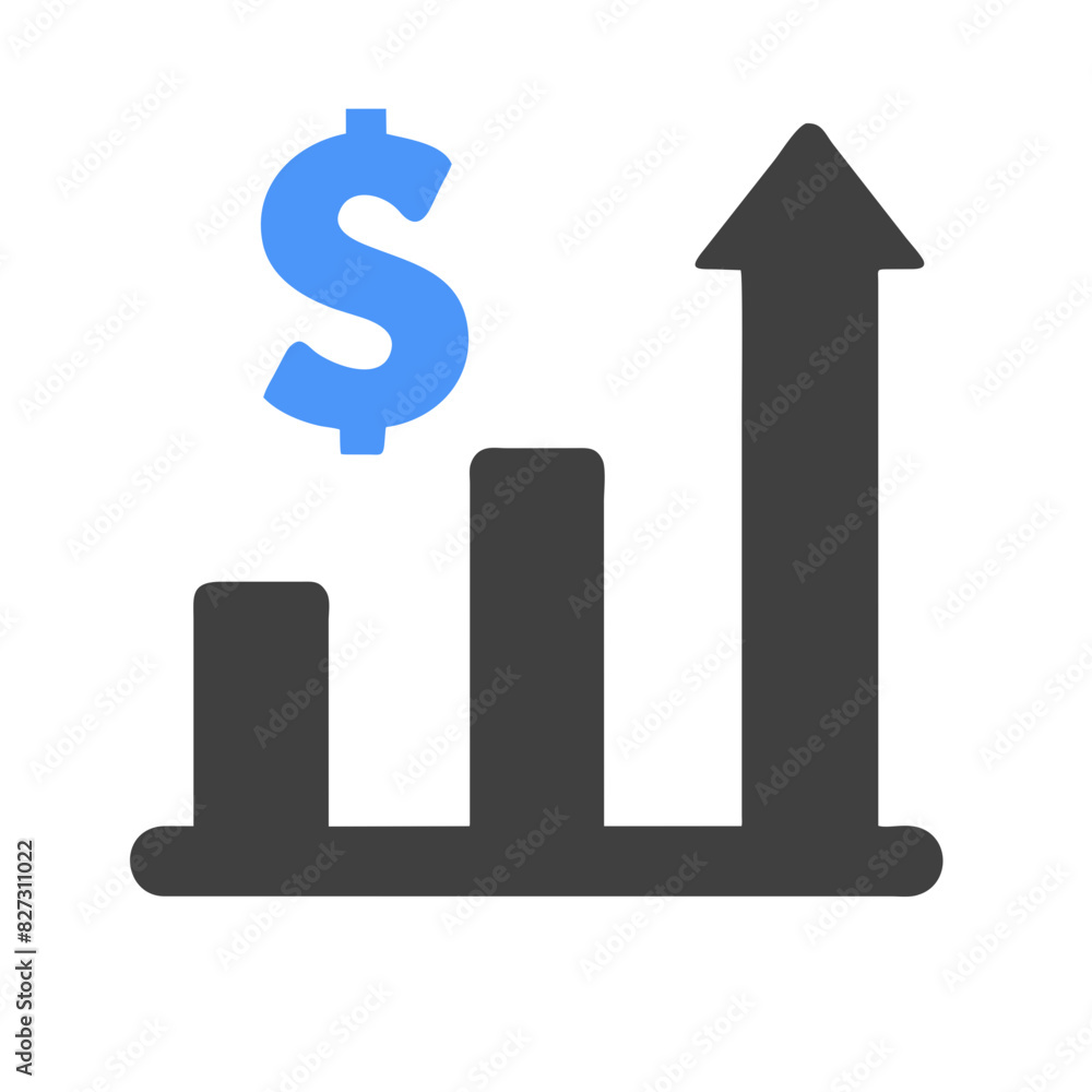 Profit Icon - Growth, Revenue, Success, Finance, Business, Investment Vector