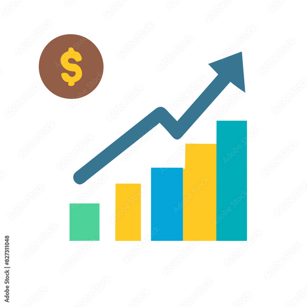 Profit Icon - Growth, Revenue, Success, Finance, Business, Investment Vector Profit Icon - Growth, Revenue, Success, Finance, Business, Investment Vector