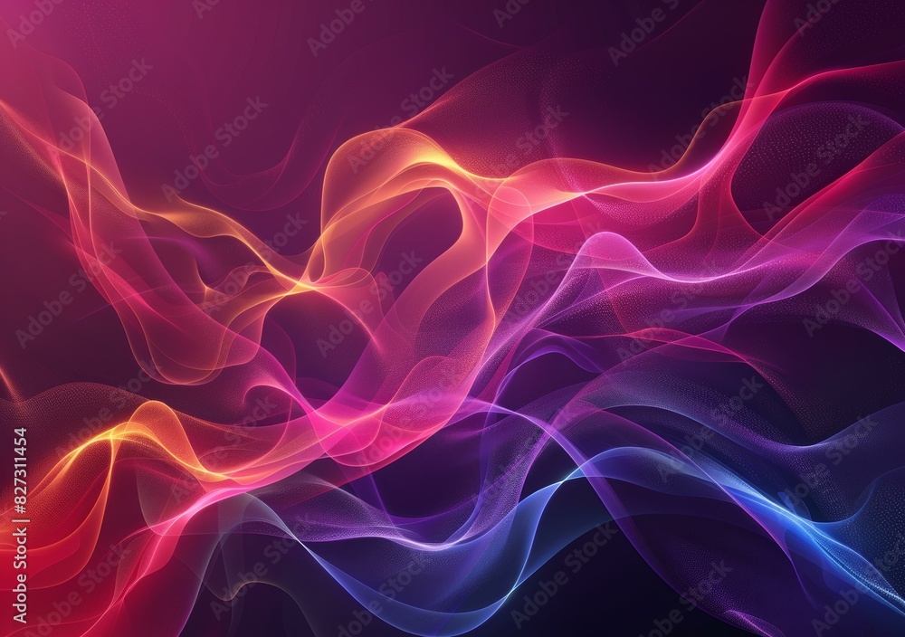 Captivating Waves of Color: Multifaceted Lines in Vibrant Motion