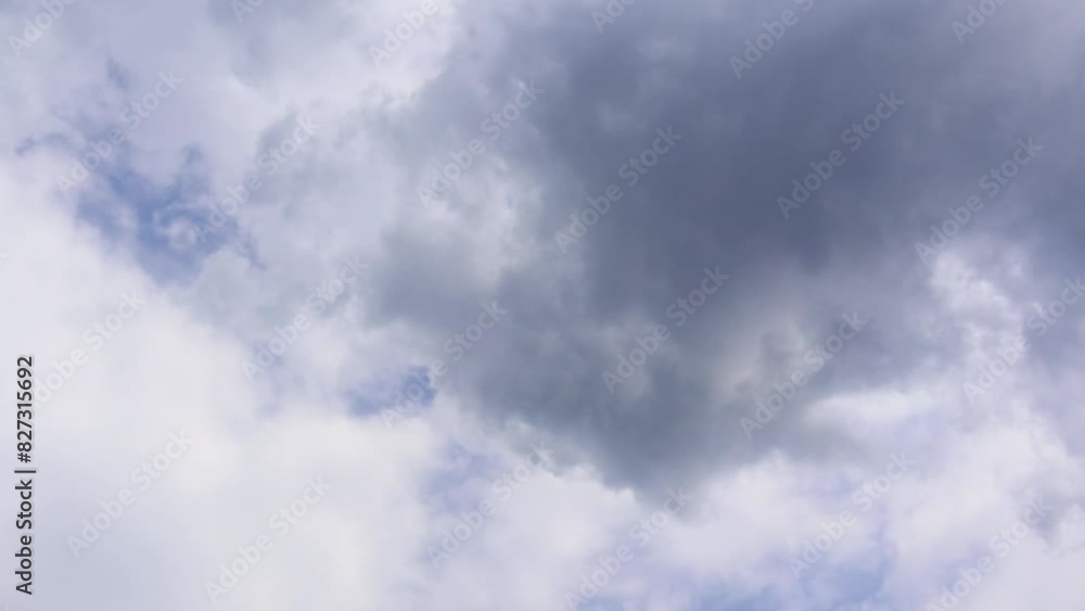 Gloomy picture of a dense overcast sky, ideal for use as a backdrop. Time lapse. Gloomy picture of a dense overcast sky, ideal for use as a backdrop. Time lapse.