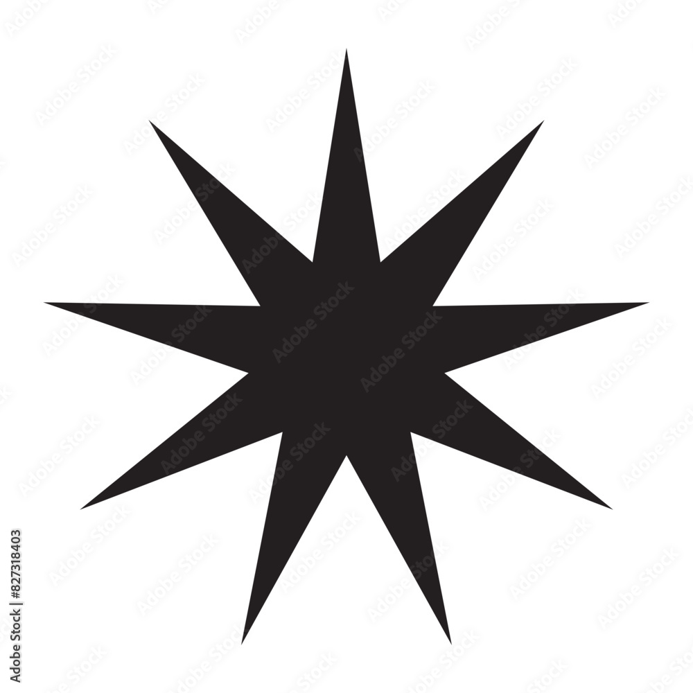 Obraz premium Sparkle Star Icon.