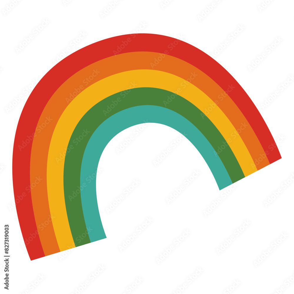 retro Regenbogen. Vektor retro Regenbogen. Vektor