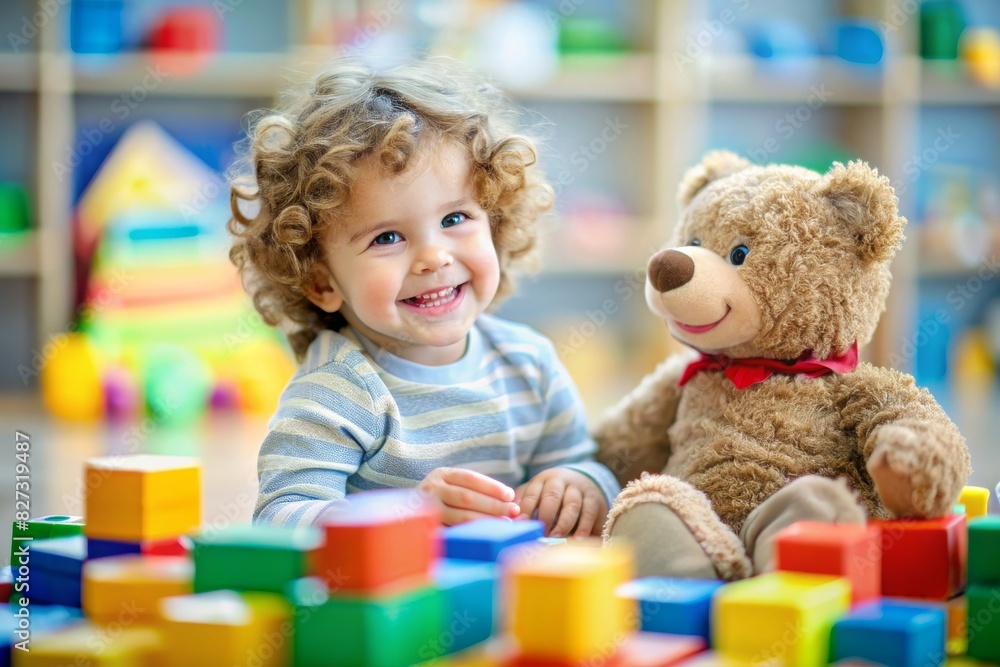 cute baby in a green cotton bodysuit is sitting on the floor of the house playing colorful educational toys. products for children, early development, nursery kindergarten. copy space for text. cute baby in a green cotton bodysuit is sitting on the floor of the house playing colorful educational toys. products for children, early development, nursery kindergarten. copy space for text.