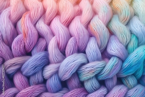texture background of wool threads  concept of knitting  crochet  needlework