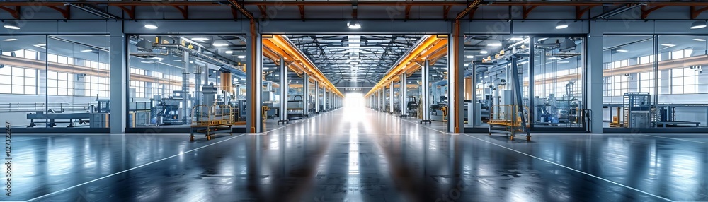 full scale photo of a CNC machine factory that makes componenets for aerospace, high tech factory, photo realistic, professional photo, natural lighting full scale photo of a CNC machine factory that makes componenets for aerospace, high tech factory, photo realistic, professional photo, natural lighting