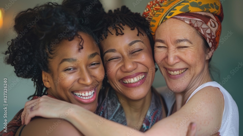 Fototapeta premium Joyful Gathering of Diverse Women