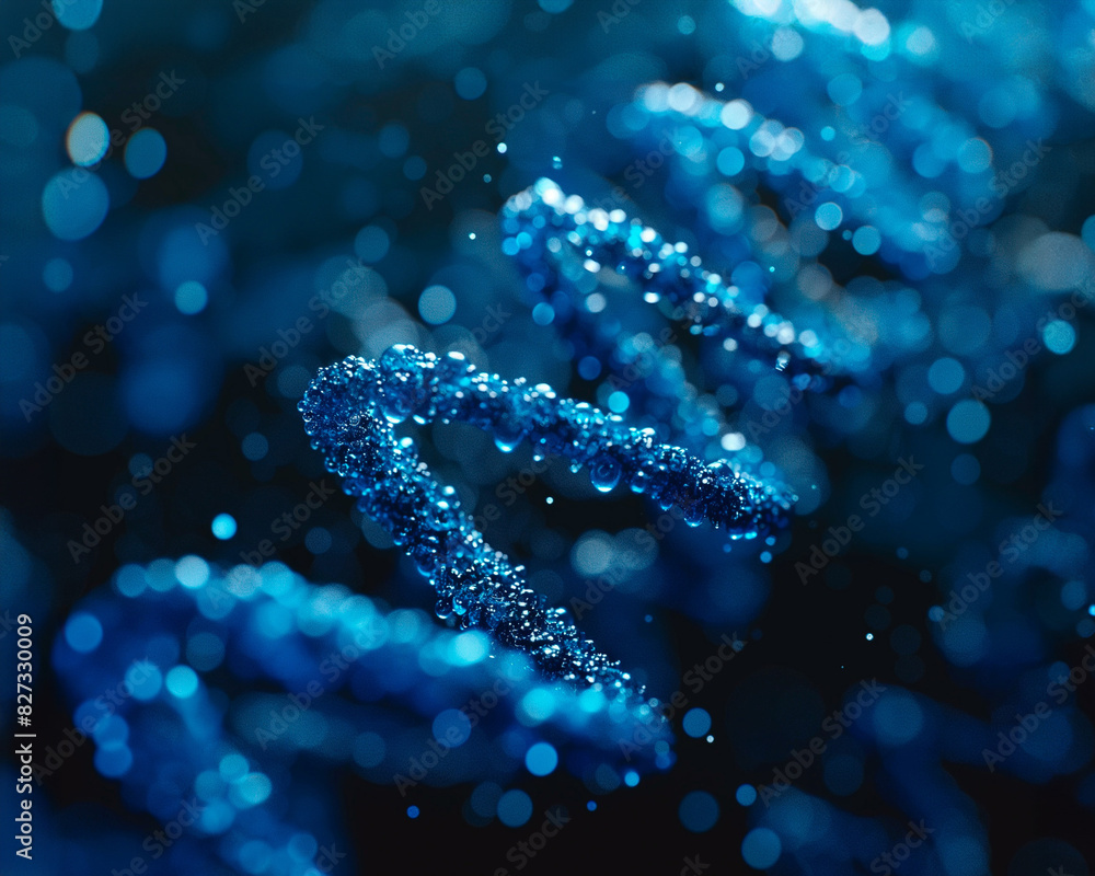 Glowing DNA Strands Glowing DNA Strands