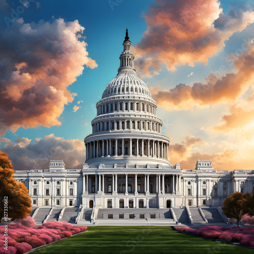 The Capitol in Washington, ai-generatet photo