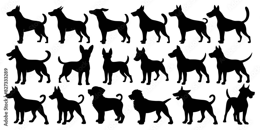 dog icons in different poses
