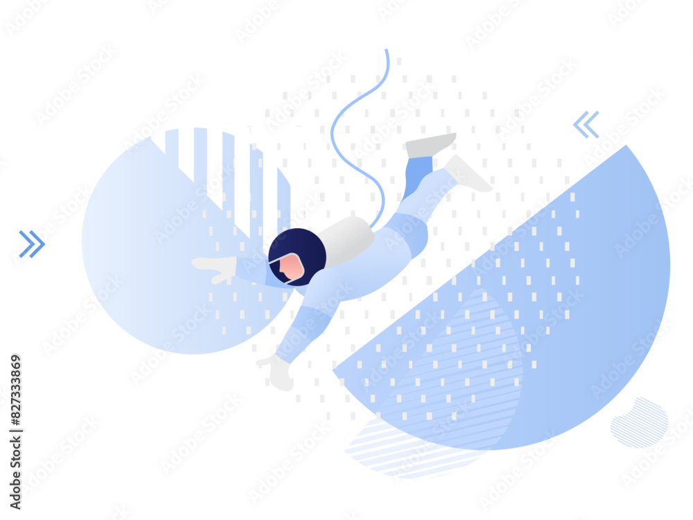 Obraz premium Astronaut in the outer space