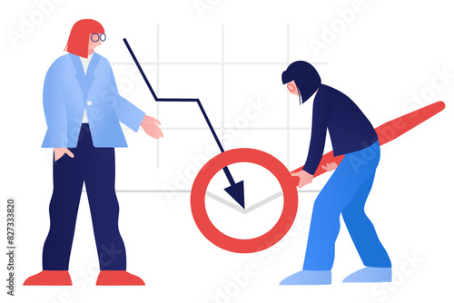 Analyzing falling graph