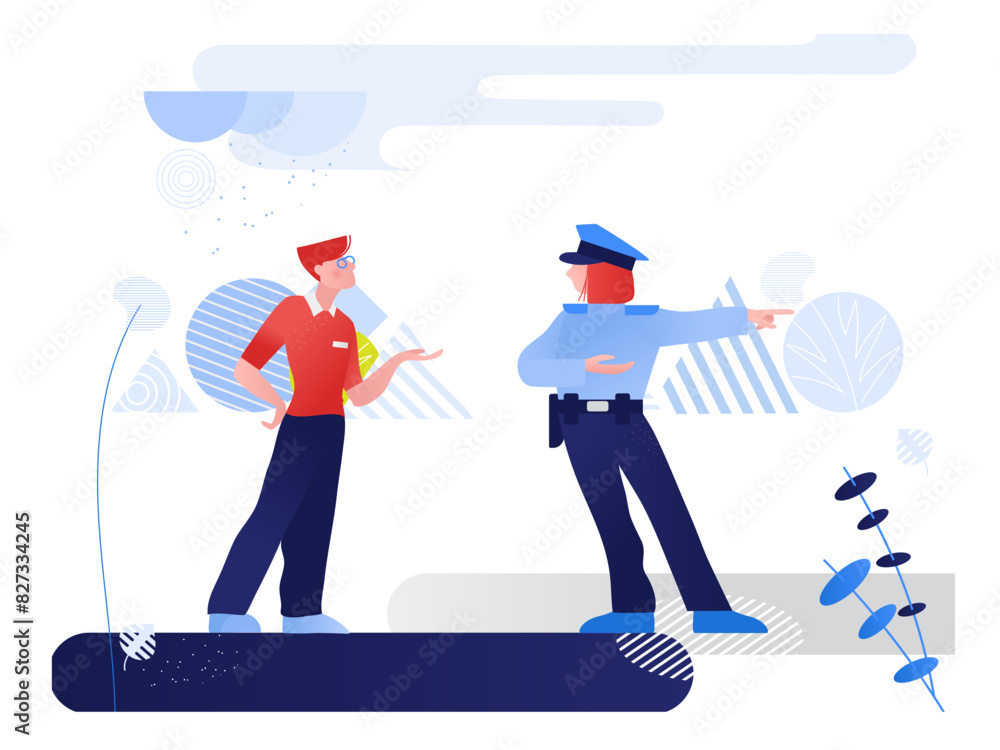 Conversation with the police Conversation with the police