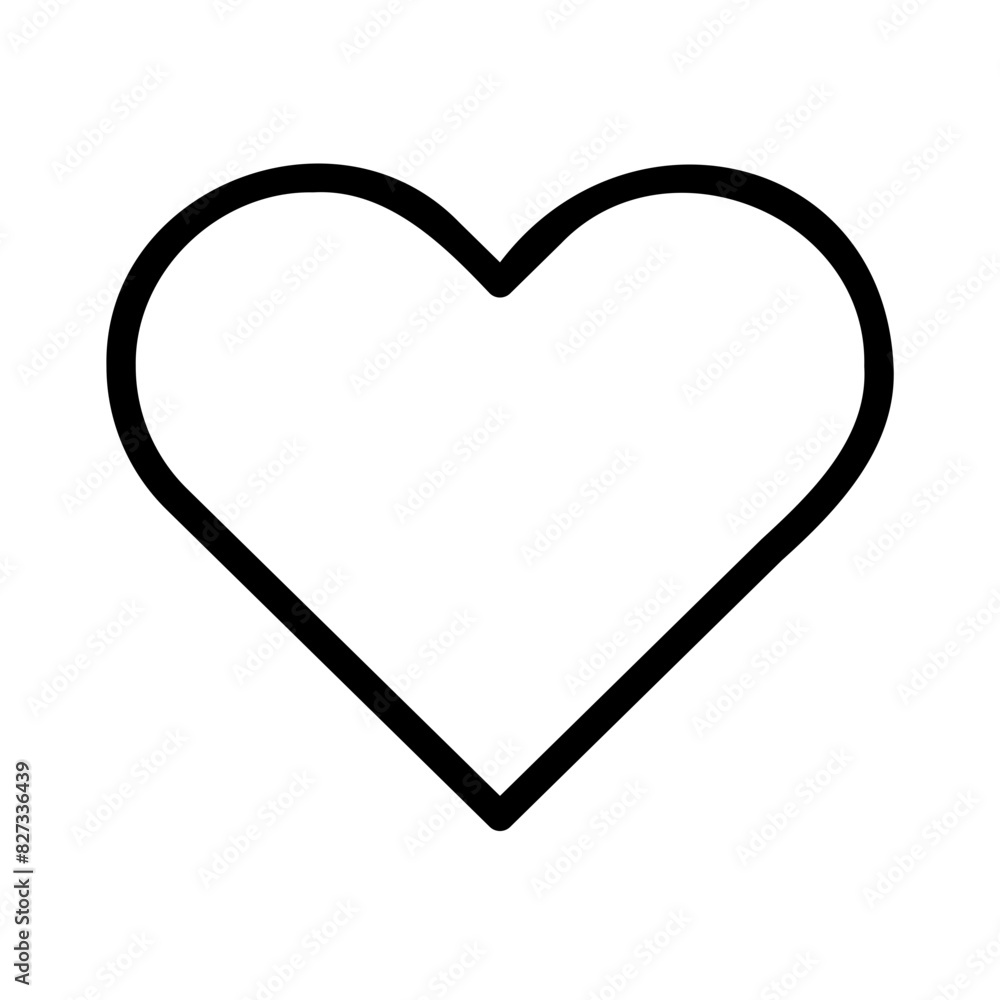 Heart Outline Icon - Suitable for Web Page, Mobile App, UI, UX Design Heart Outline Icon - Suitable for Web Page, Mobile App, UI, UX Design