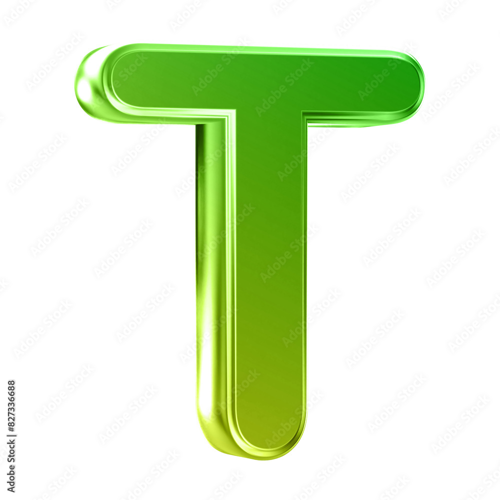 Letter T uppercase . 3D render gradient letter Letter T uppercase . 3D render gradient letter